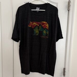 Blue 84 Black Short Sleeve Tee with Multicolor Geometric Bear